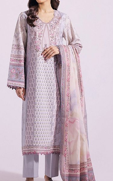 Ethnic Lilac Lawn Suit | Pakistani Lawn Suits- Image 1