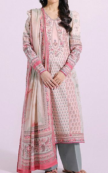 Ethnic Lilac Lawn Suit | Pakistani Lawn Suits- Image 1