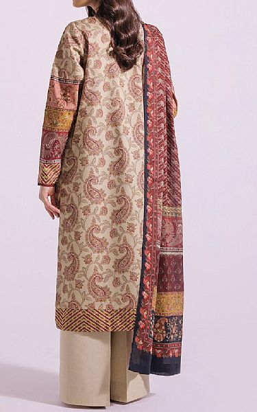 Ethnic Tan Lawn Suit | Pakistani Lawn Suits- Image 2