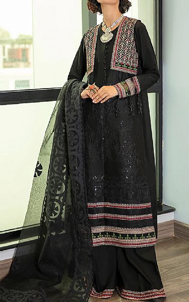 Ittehad Black Lawn Suit | Pakistani Dresses in USA- Image 1