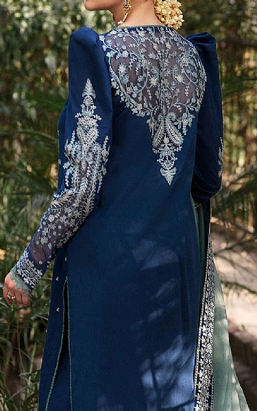 Faiza Faisal Royal Blue Lawn Suit | Pakistani Dresses in USA- Image 2