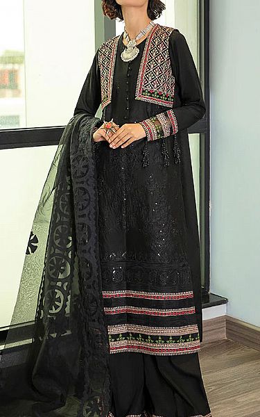 Faiza Faisal Black Lawn Suit | Pakistani Dresses in USA- Image 1