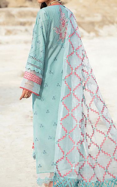 Faiza Faisal Light Turquoise Lawn Suit | Pakistani Dresses in USA- Image 2