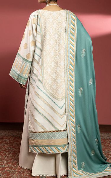 Faiza Faisal Ivory Jacquard Suit | Pakistani Winter Dresses- Image 2