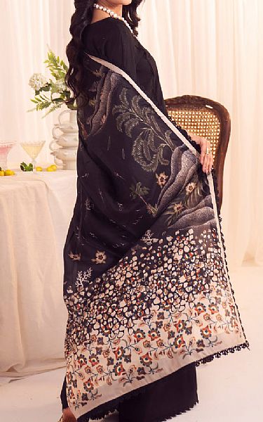 Faiza Faisal Black Lawn Suit | Pakistani Lawn Dress in USA- Image 2