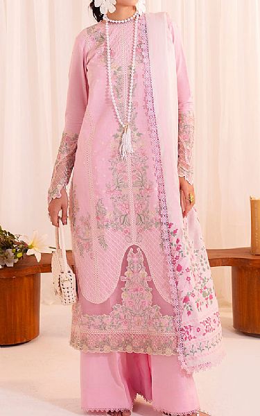 Faiza Faisal Pink Lawn Suit | Pakistani Lawn Dress in USA- Image 1