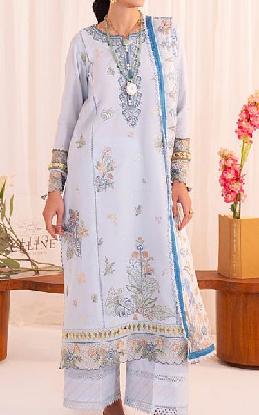 Faiza Faisal Lavender Lawn Suit | Pakistani Lawn Dress in USA- Image 1