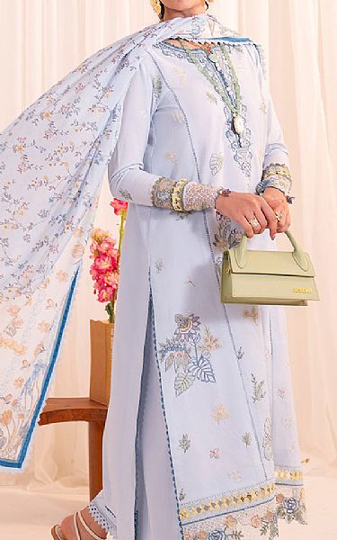 Faiza Faisal Lavender Lawn Suit | Pakistani Lawn Dress in USA- Image 2