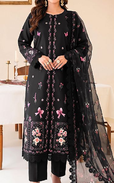 Faiza Faisal Black Lawn Suit | Pakistani Lawn Dress in USA- Image 1