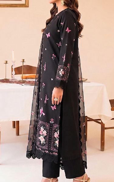 Faiza Faisal Black Lawn Suit | Pakistani Lawn Dress in USA- Image 2