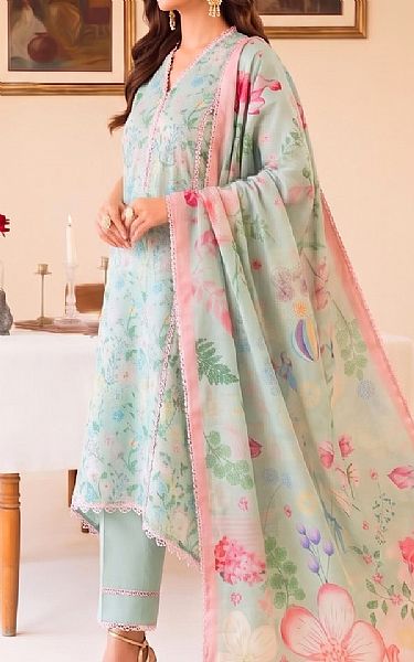 Faiza Faisal Sea Mist Lawn Suit | Pakistani Lawn Dress in USA- Image 2