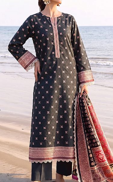 Faiza Faisal Black Lawn Suit | Pakistani Lawn Dress in USA- Image 1