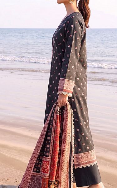 Faiza Faisal Black Lawn Suit | Pakistani Lawn Dress in USA- Image 2