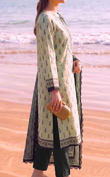 Faiza Faisal Sage Green Lawn Suit | Pakistani Lawn Dress in USA- Image 2