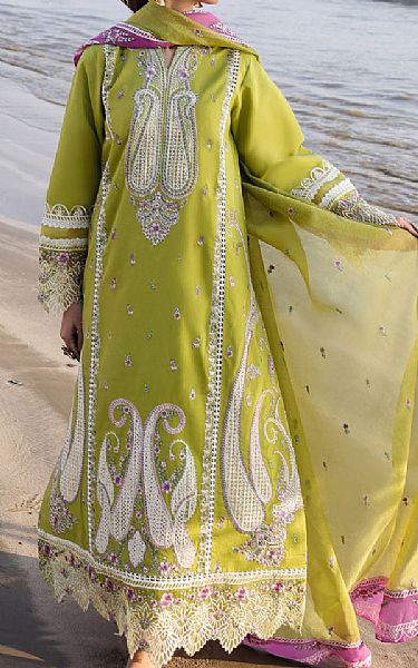 Faiza Faisal Green Lawn Suit | Pakistani Lawn Dress in USA- Image 1