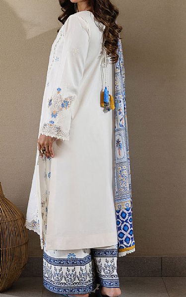 Faiza Faisal White Lawn Suit | Pakistani Lawn Dress in USA- Image 2