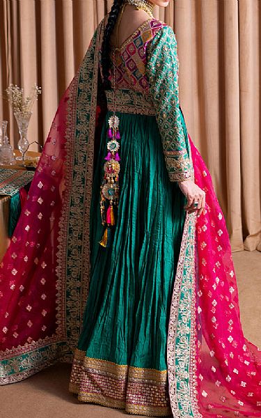 Faiza Faisal Multicolor Fancy Cotton Suit | Pakistani Embroidered Chiffon Dresses USA- Image 2