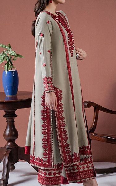 Faiza Faisal Sage Karandi Suit | Pakistani Winter Dresses in USA- Image 2