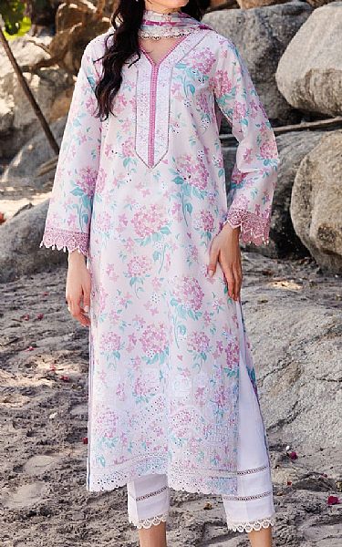 Farasha Light Pink Lawn Suit | Pakistani Lawn Dress in USA- Image 1