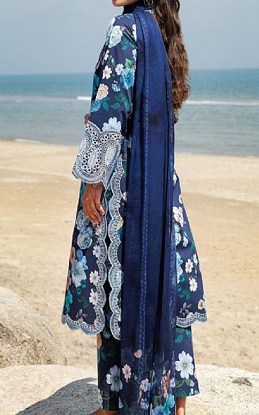 Farasha Navy Blue Lawn Suit | Pakistani Lawn Dress in USA- Image 2