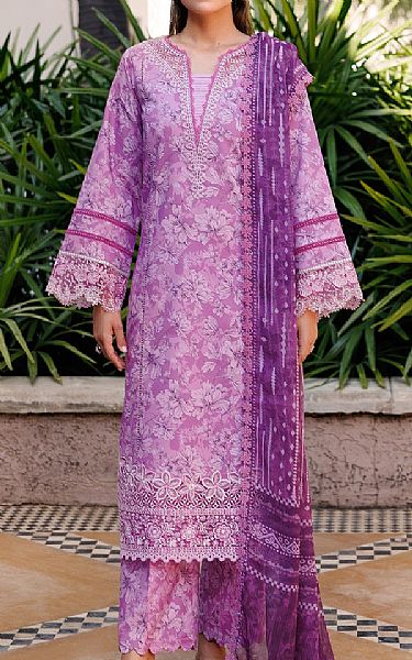Farasha Lilac Lawn Suit | Pakistani Lawn Dress in USA- Image 1