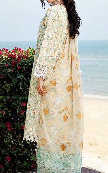 Farasha Cream Lawn Suit | Pakistani Lawn Dress in USA- Image 2