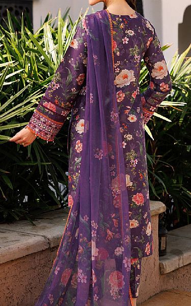 Farasha Purple Lawn Suit | Pakistani Lawn Dress in USA- Image 2