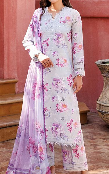 Farasha Grey Lawn Suit | Pakistani Lawn Dress in USA- Image 1
