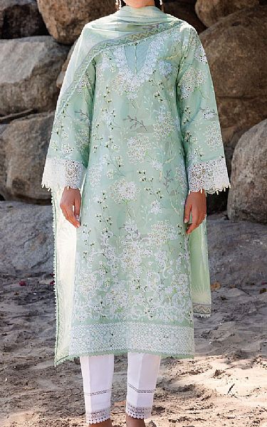 Farasha Summer Green Lawn Suit | Pakistani Lawn Dress in USA- Image 1
