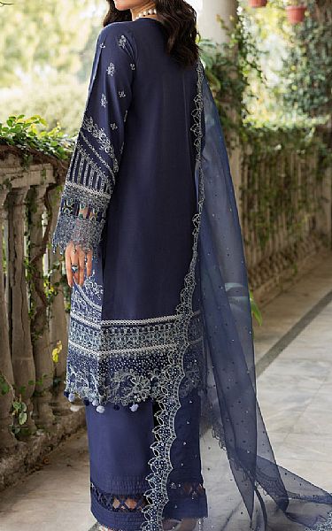 Farasha Navy Blue Lawn Suit | Pakistani Lawn Suits- Image 2