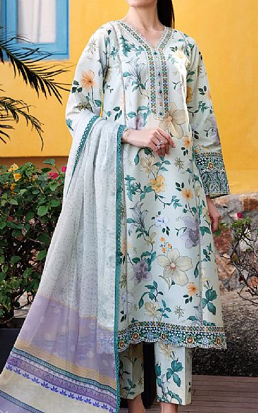 Farasha Off White Lawn Suit | Pakistani Lawn Dress in USA- Image 1