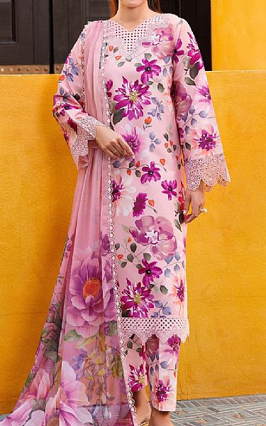 Farasha Light Pink Lawn Suit | Pakistani Lawn Dress in USA- Image 1