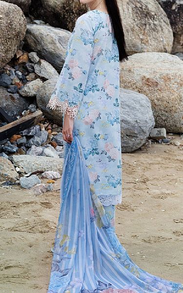 Farasha Light Blue Lawn Suit | Pakistani Lawn Dress in USA- Image 2