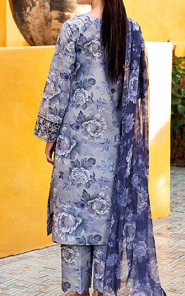 Farasha Grey Lawn Suit | Pakistani Lawn Dress in USA- Image 2