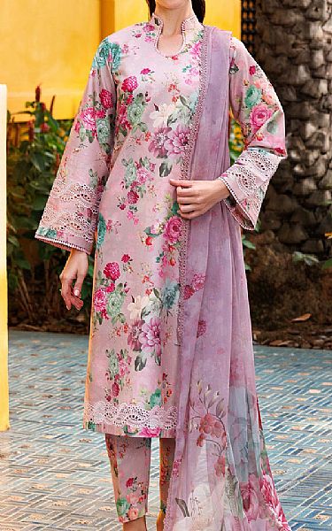 Farasha Light Pink Lawn Suit | Pakistani Lawn Dress in USA- Image 1