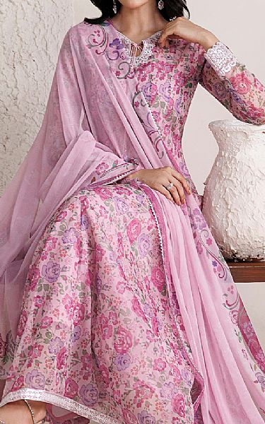 Farasha Light Pink Chiffon Suit | Pakistani Embroidered Chiffon Dresses USA- Image 3