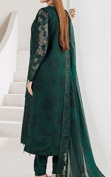 Farasha Gable Green Chiffon Suit | Pakistani Embroidered Chiffon Dresses USA- Image 2