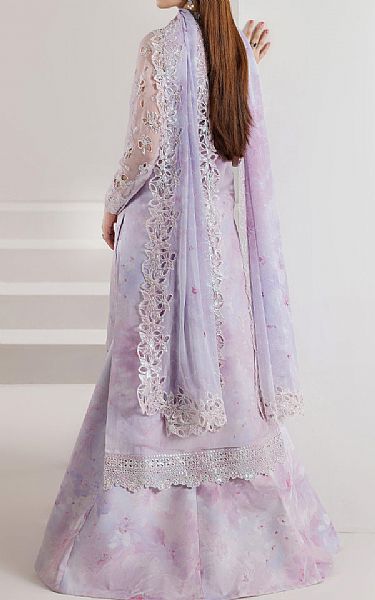 Farasha Lilac Chiffon Suit | Pakistani Embroidered Chiffon Dresses USA- Image 2