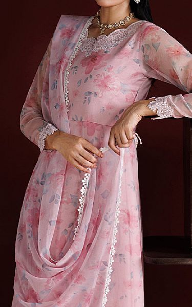 Farasha Cavern Pink Chiffon Suit | Pakistani Embroidered Chiffon Dresses USA- Image 3