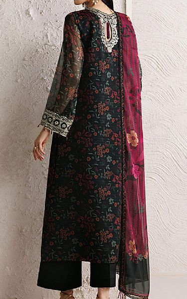 Farasha Black Chiffon Suit | Pakistani Embroidered Chiffon Dresses USA- Image 2