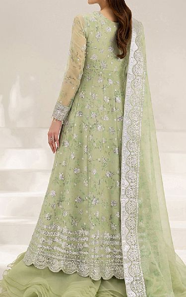 Farasha Mint Green Chiffon Suit | Pakistani Embroidered Chiffon Dresses USA- Image 2