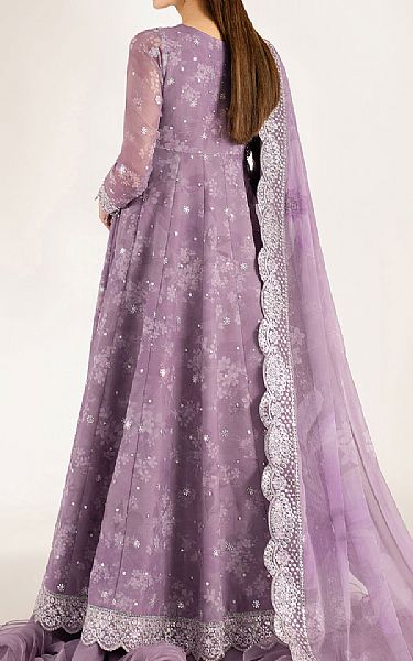 Farasha Lavender Chiffon Suit | Pakistani Embroidered Chiffon Dresses USA- Image 2