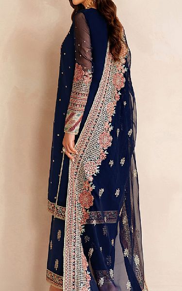 Farasha Blue Chiffon Suit | Pakistani Embroidered Chiffon Dresses USA- Image 2