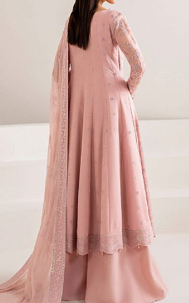 Farasha Pink Chiffon Suit | Pakistani Embroidered Chiffon Dresses USA- Image 2