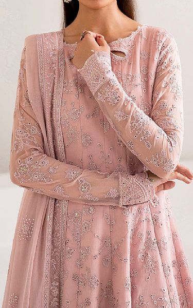 Farasha Pink Chiffon Suit | Pakistani Embroidered Chiffon Dresses USA- Image 3