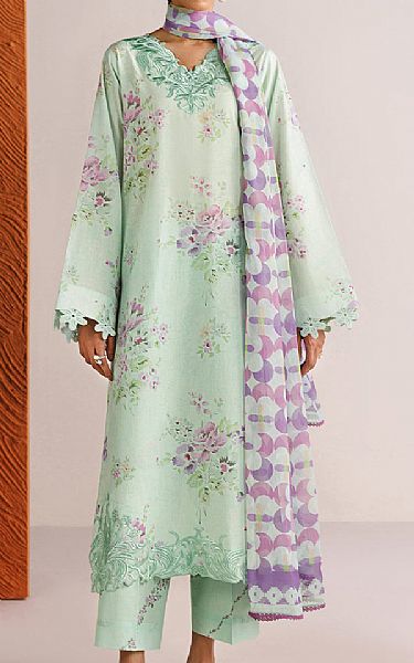 Farasha Sea Mist Lawn Suit | Pakistani Lawn Dress in USA- Image 1