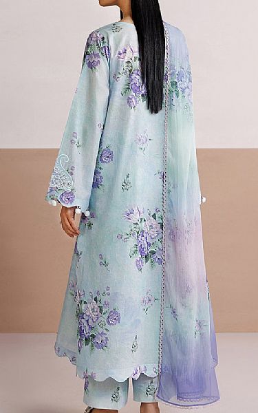 Farasha Pale Aqua Lawn Suit | Pakistani Lawn Dress in USA- Image 2