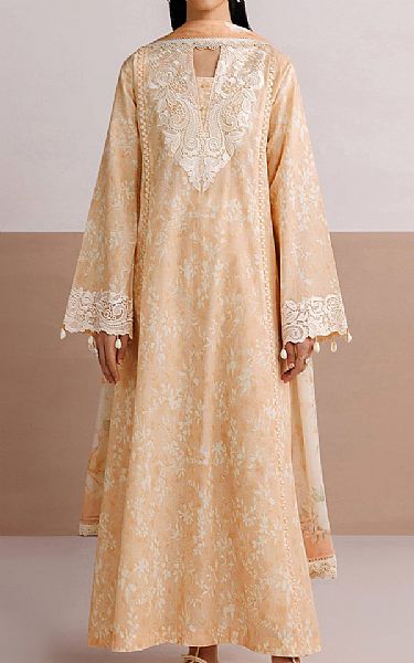 Farasha Peach Lawn Suit | Pakistani Lawn Dress in USA- Image 1