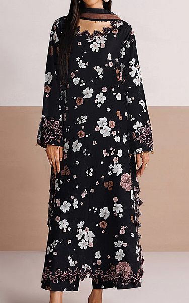 Farasha Black Lawn Suit | Pakistani Lawn Dress in USA- Image 1