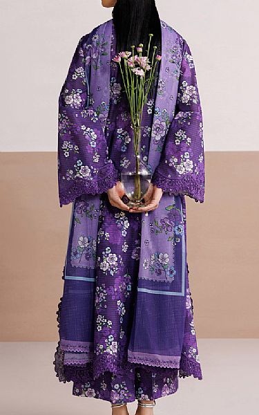 Farasha Violet Lawn Suit | Pakistani Lawn Dress in USA- Image 2